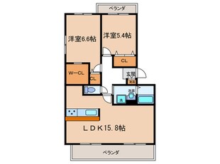 マ－ベラスの物件間取画像